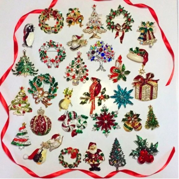 🍏50% OFF/3+...Holly Leaves Christmas Brooch - Picture 12 of 13